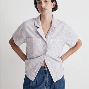 Brand new Madewell Garment Dyed Checkerboard Button-Up Shirt